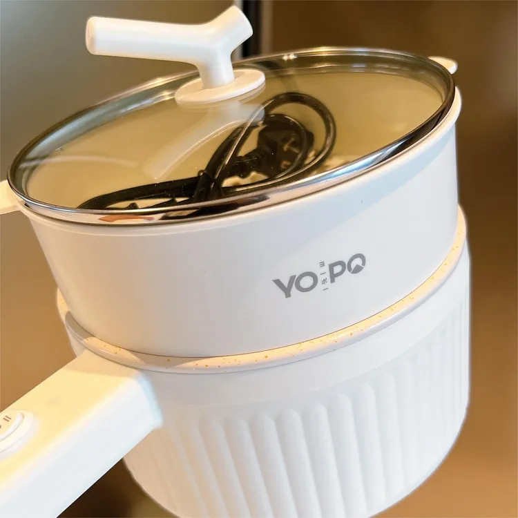 新疆西藏包邮YOPO易铂多功能电煮蒸锅2L宝宝辅食奶锅婴儿煎煮一体