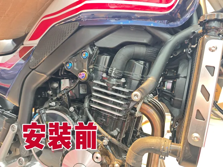 张雪摩托500f 500f专用隔热板无损安装直上