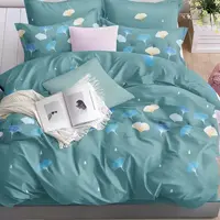 精纺高支斜纹面料小床单150×230柔软亲肤透气【绿色银杏叶】