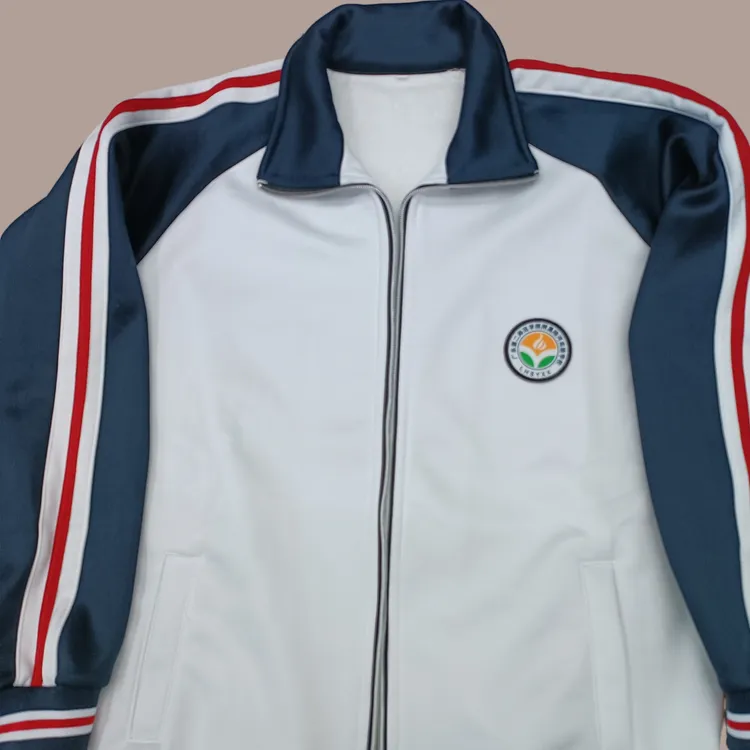 汕尾陆河校服实验学校初中生秋冬外套长袖涤棉校服上衣加绒外套