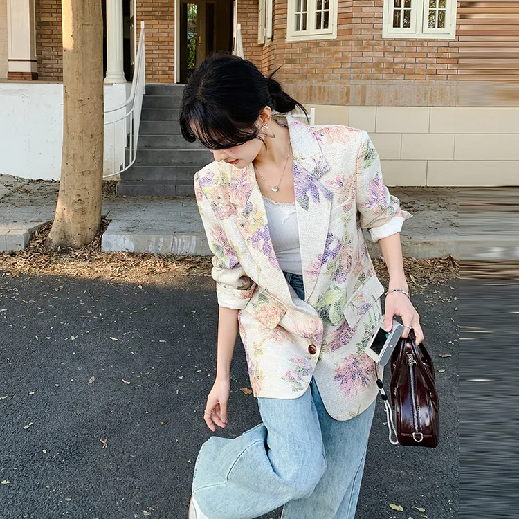 韩版西装外套女春2025今年流行韩系休闲宽松设计感小众超好看气质