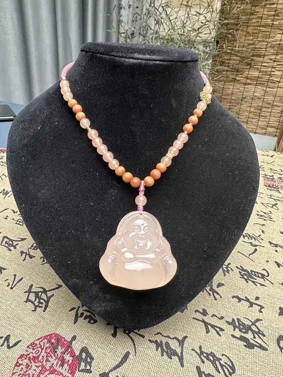 年货必备藕粉佛公玉吊坠轻奢饰品小众精致饰品双12年终促款