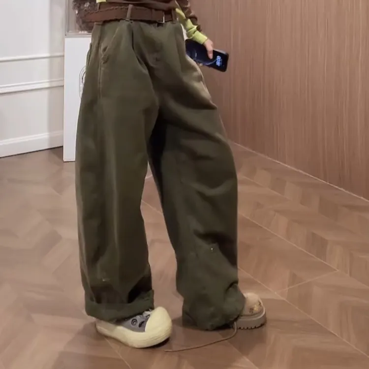 【设计感工装裤】】百搭时髦小众设计感工装裤LK2508209