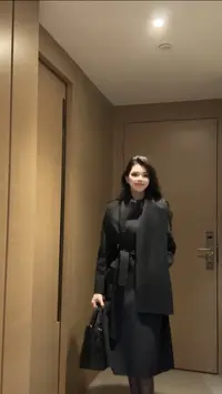 【冬日秘境】秋冬气质感时尚百搭女士中长款毛呢大衣11211款