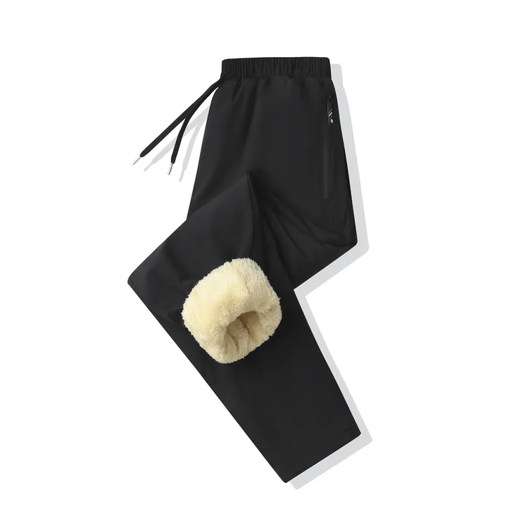 羊羔绒长裤冬季加绒休闲裤防风保暖舒适运动长裤223中老年宽松裤