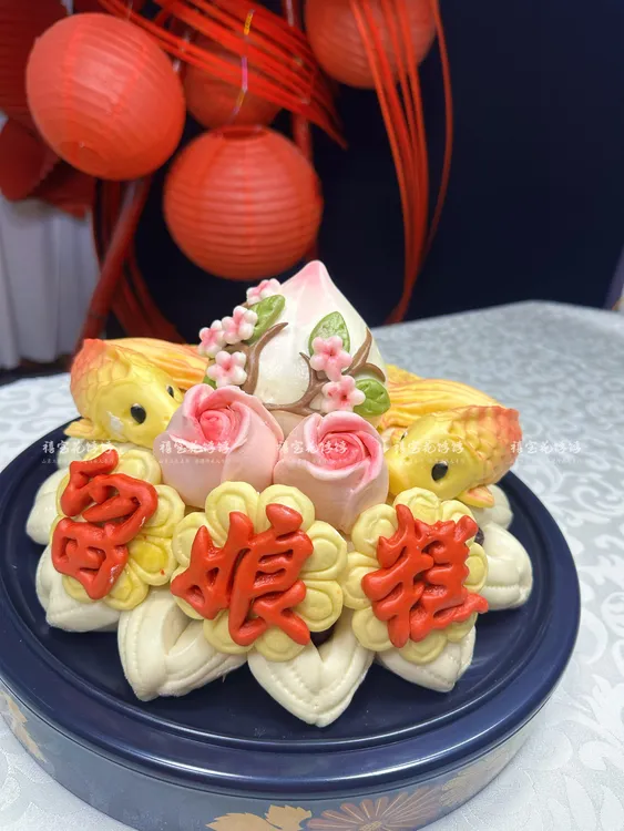 唯美中式花饽饽留娘糕