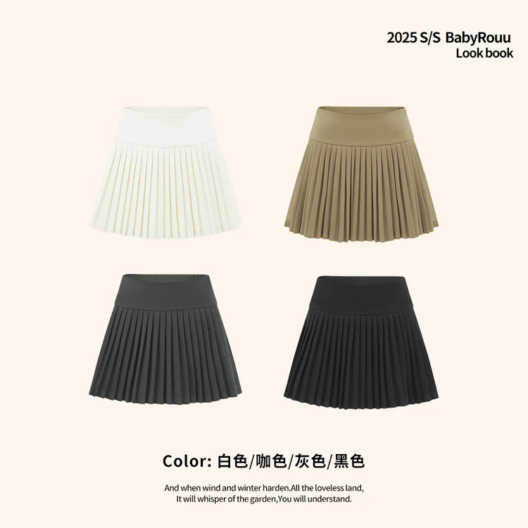 【万搭百褶】温与柔气质学院洋气百搭显瘦秋冬设计感时尚百褶裙