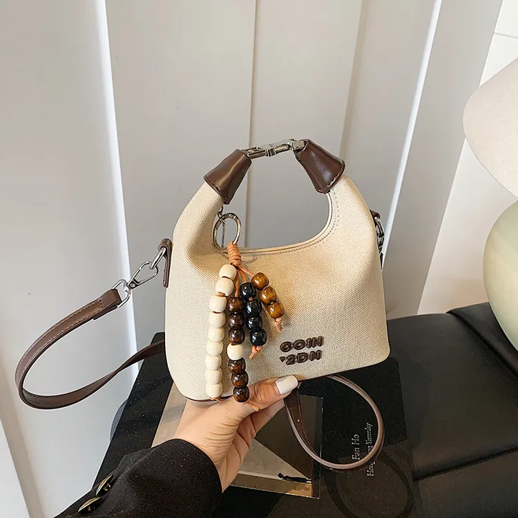 蛋白软皮便当包可拆卸千金风气质手提包公主度假百搭设计师单肩包