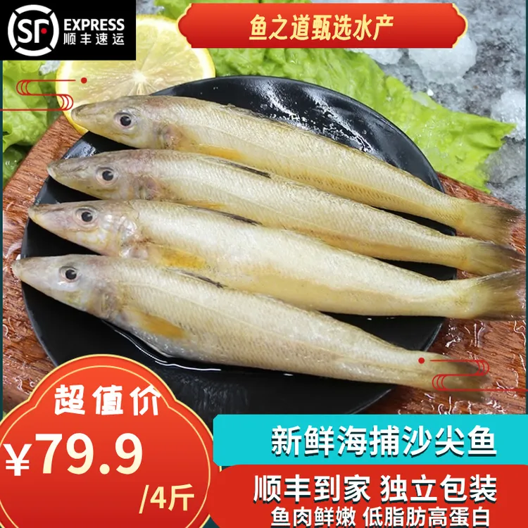 顺丰真空包装4斤野生深海沙尖沙丁沙钻梭子鱼鲜嫩低脂高蛋白美味