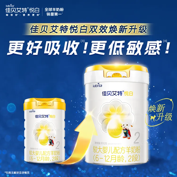 KABRITA/佳贝艾特【达人专属】进口婴幼儿配方羊奶粉800g2段