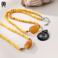 【举石精选】X09-1233-12558蜜蜡项链（一件/多样性发/约4mm）O