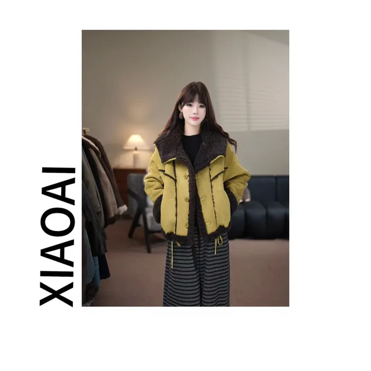 【两面可穿】XIAOAI 2025秋冬新款高定时尚显瘦外套BN26003