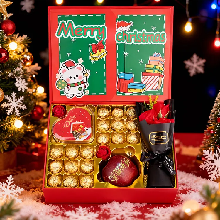 圣诞礼物德芙巧克力礼盒装平安果送女朋友生日礼物送女生零食糖果