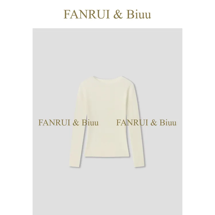 FANRUI/泛芮「贝贝biuu」美丽诺羊毛高级感气质显瘦针织衫女B17990