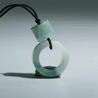 lot011631wx 翡翠 翡翠吊环