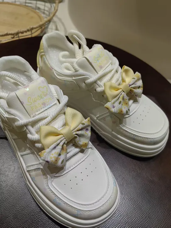 青年超纤皮透气拼色秋季休闲板鞋女款单鞋系带板鞋