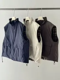 FUJIA STYLE新款时尚百搭简约气质休闲两面穿马甲MJ88620