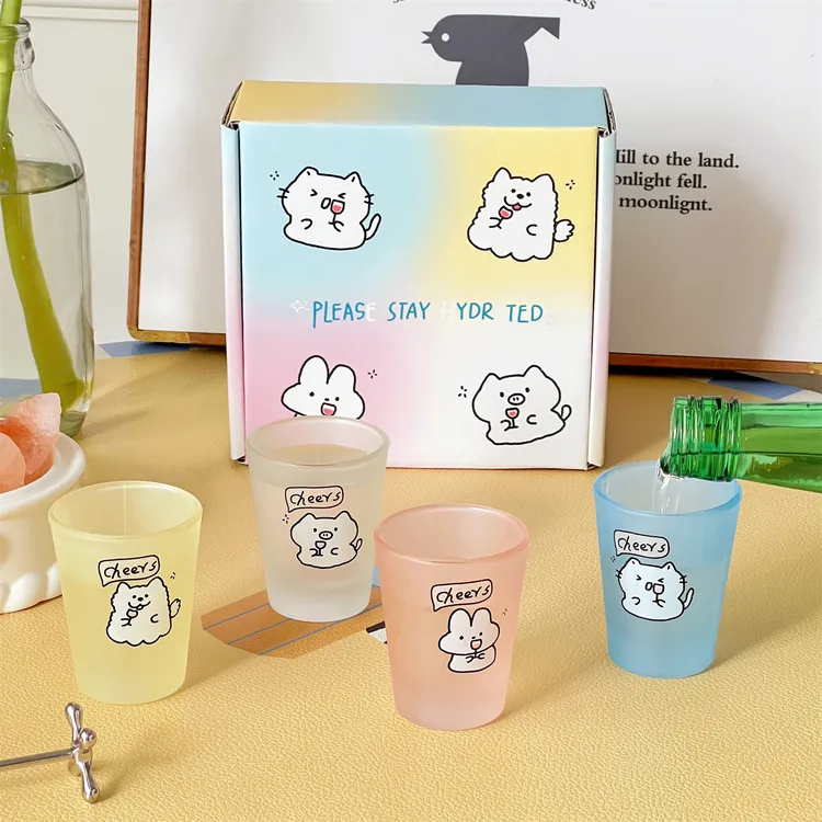 创意家用的玻璃杯女生微醺漂亮酒杯啤酒杯网红水杯夏日