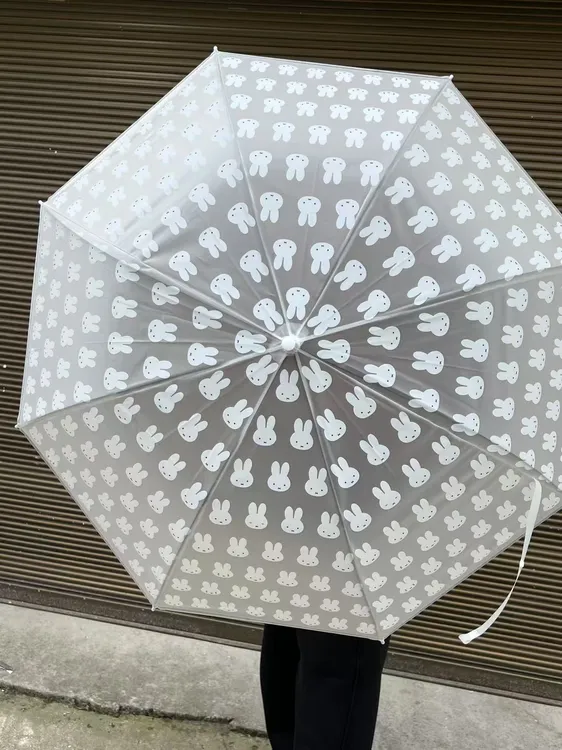 学生雨伞米菲兔长柄透明雨伞儿童可爱女全小清新成人高颜值伞