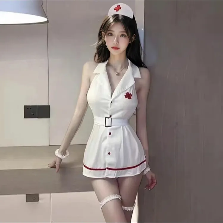 性感护士cos制服睡衣套装女纯欲风包臀睡裙角色扮演情调显瘦睡服