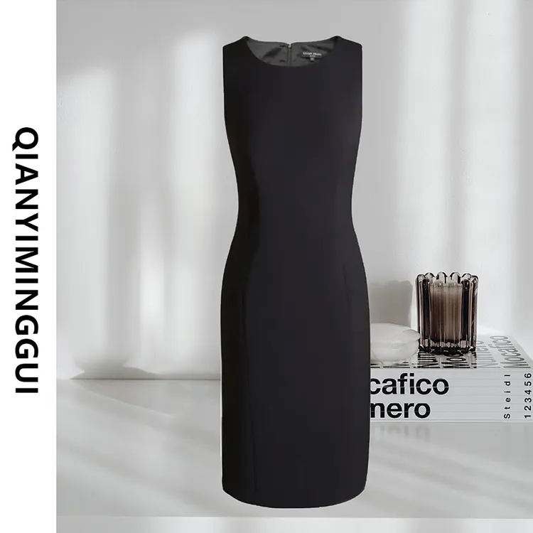 【反季专场】夏季薄款高定法式赫本风连衣裙显瘦长款女黑色连衣裙