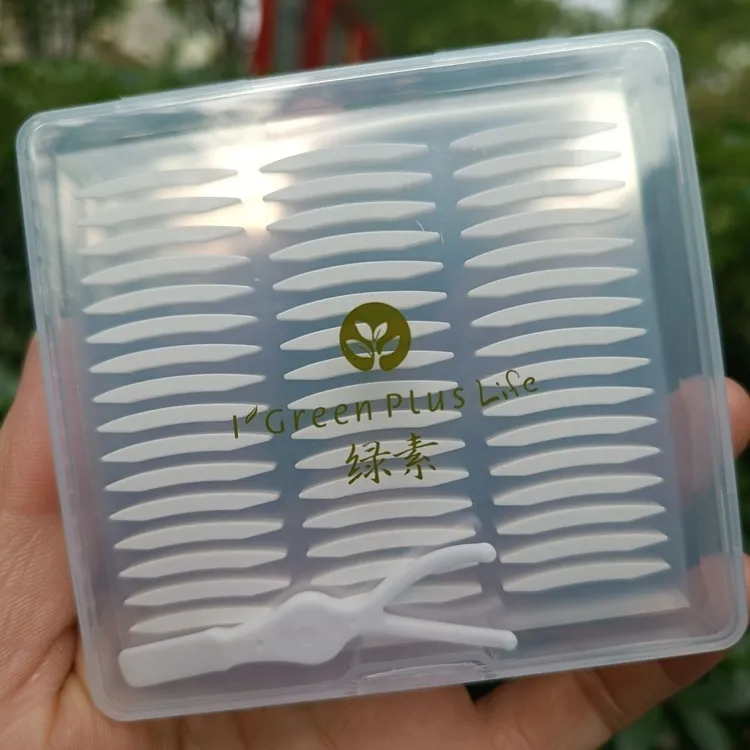 绿素双面隐形双眼皮贴240回中宽均匀尖角型美眼贴眼皮贴透气粘性
