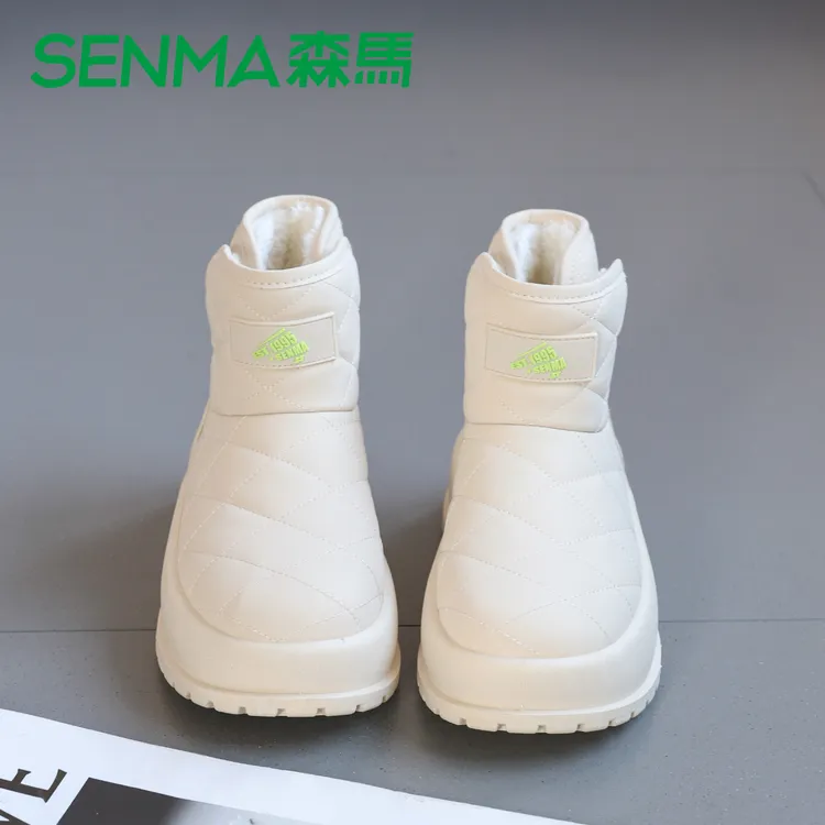 SENMA/森马女鞋2025爆款雪地靴加绒厚底防滑百搭秋冬新款学生女靴