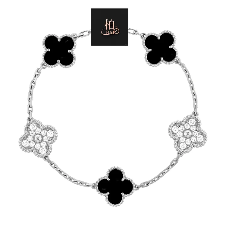 925银手链 S925 S925银熊熊猫猫+五花手链