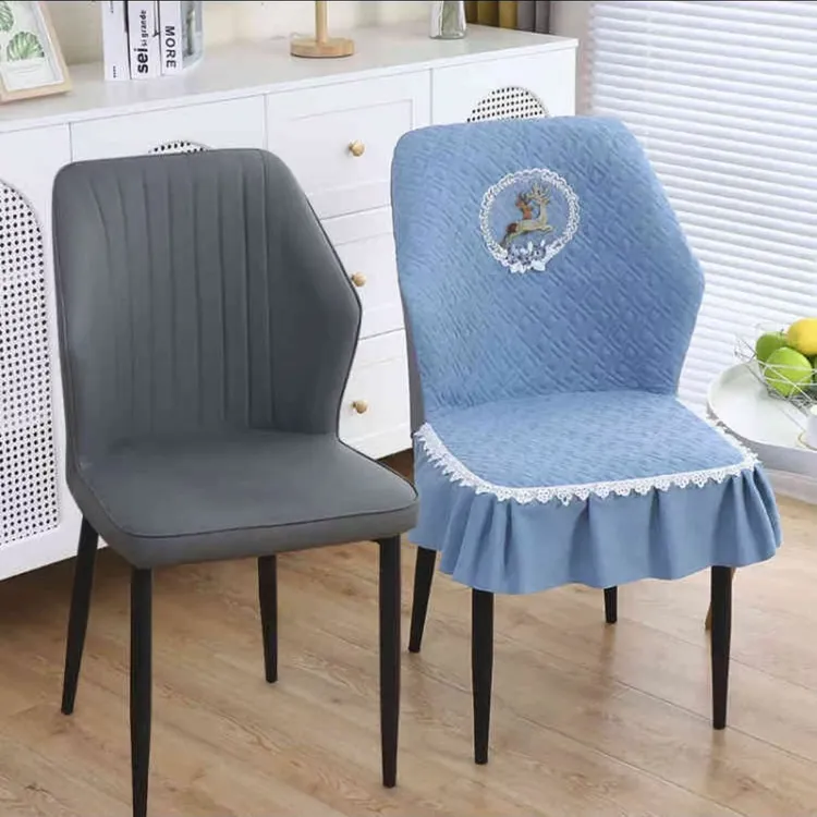 新款轻奢弧形全包防滑家用四季通用餐椅套