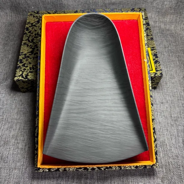 仿宋风形簸箕砚，精品歙砚文房四宝非老坑砚台天然原石
