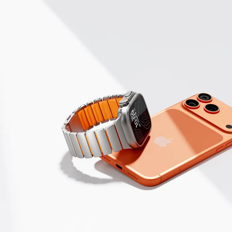 适用AppleWatch Ultra3钛合金属表带S11磁吸扣S10苹果iwatch9表带