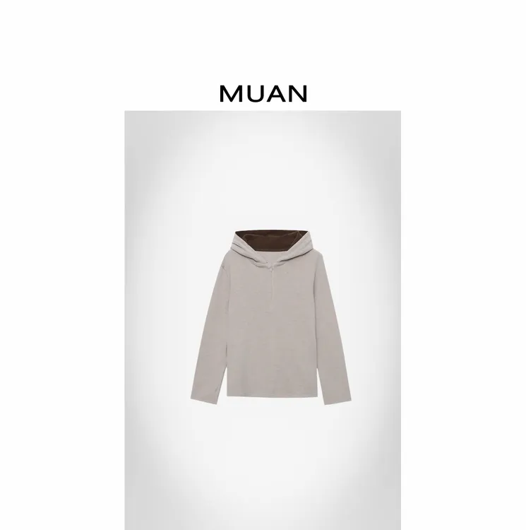 木岸MUAN：《杜可夫帽衫》定制高级拉链老钱休闲上衣连帽D-HH-6026