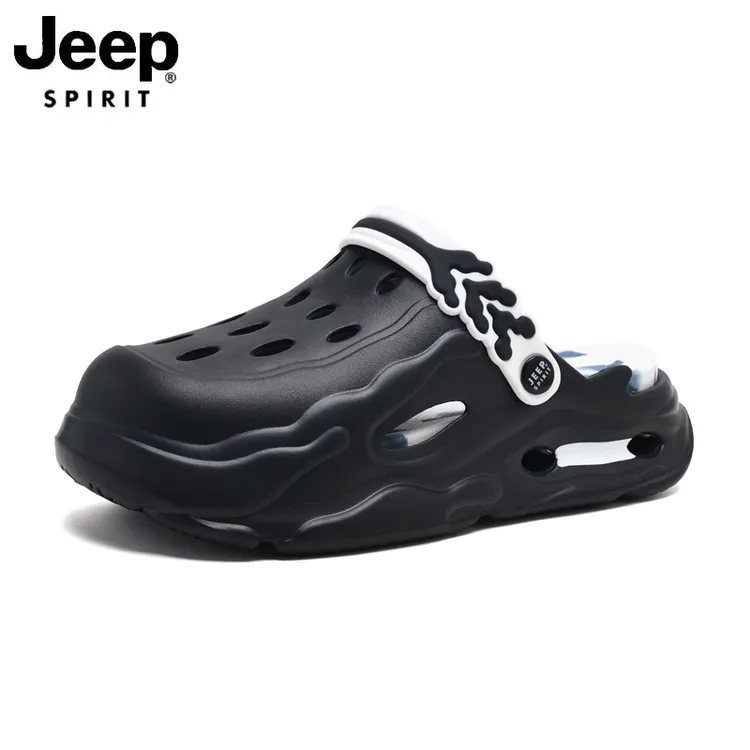 JEEP SPIRIT吉普男士户外洞洞凉鞋夏季男士防滑拖鞋2025新款爆款