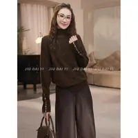 玖黛衣【一眼万年】冬季韩版立领羊毛加厚气质闪闪毛衣XSP47201