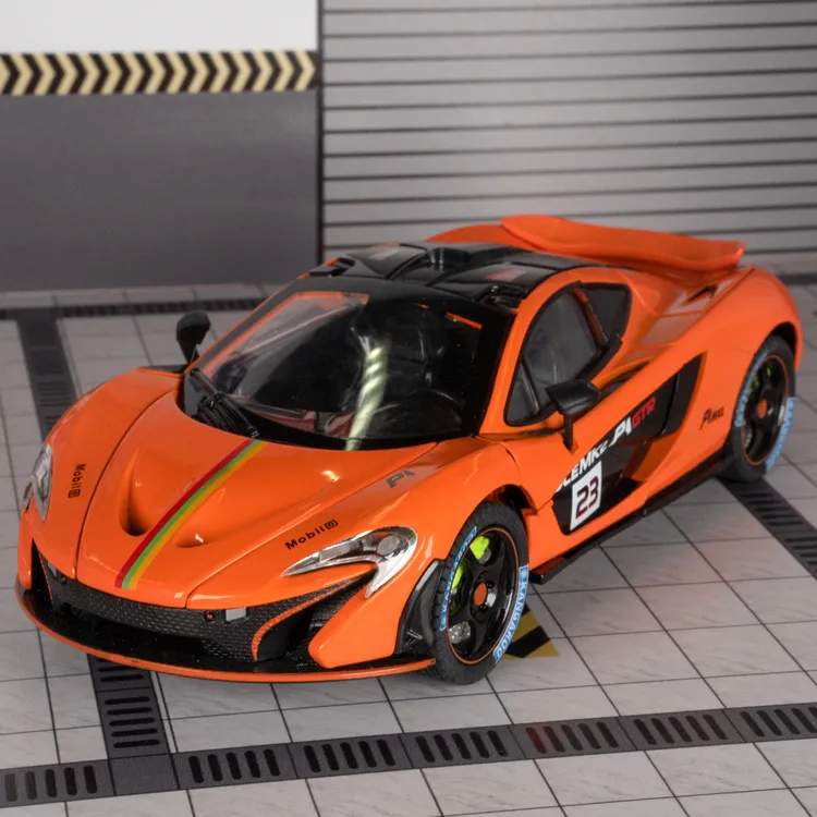 车致仿真1比24迈凯伦P1合金跑车模型收藏摆件金属玩具男生儿童礼