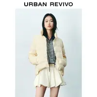 【HOT】UR2025秋季新款女装简约休闲绗缝羽绒服外套UYY150031