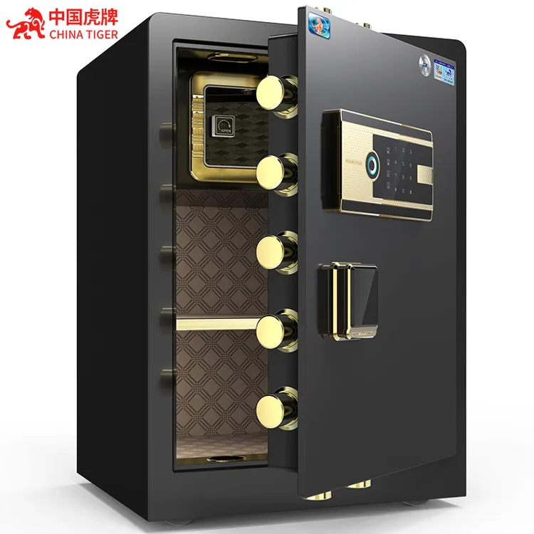 虎牌金典保险柜家用3C认证大型智能指纹保险箱全钢防盗办公保险柜