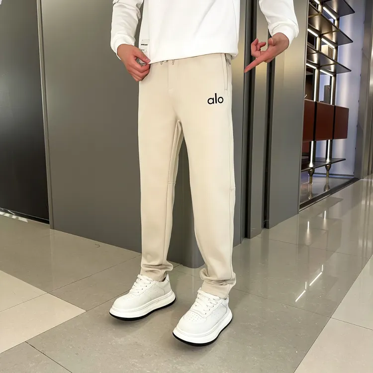 直筒裤长裤秋季男士植绒宽松卫裤修身型束口休闲裤