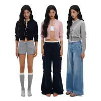 Moromoro comfort系列绒感舒适羊毛加厚罗纹合身开衫