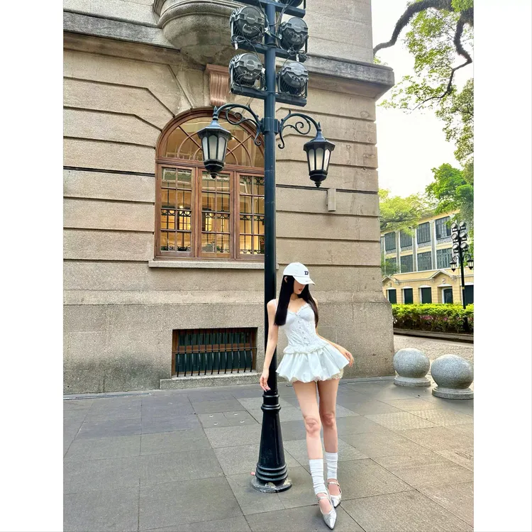 BETTER ME A字花苞裤裙女低腰显瘦辣妹短裙半身裙