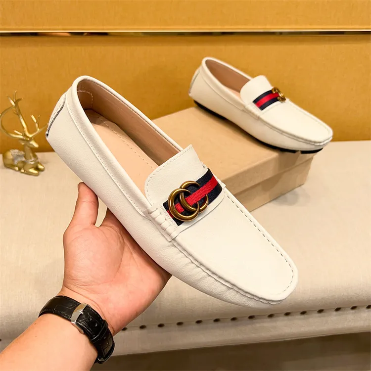 男士豆豆鞋夏季薄款透气头层牛皮时尚休闲男鞋一脚蹬潮流驾车皮鞋