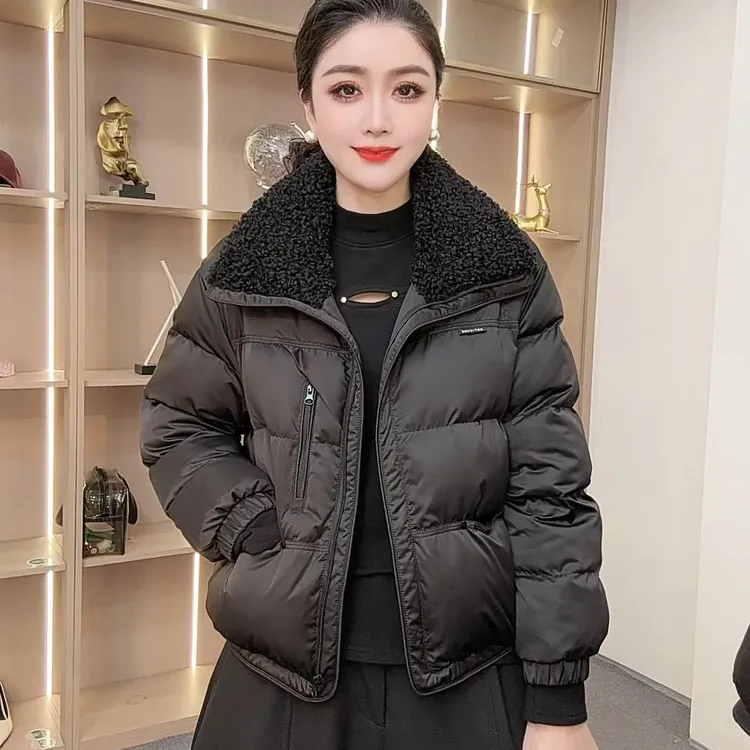 【众帆女装3】厚款常规女宽松型女款小个子休闲冬季保暖棉服