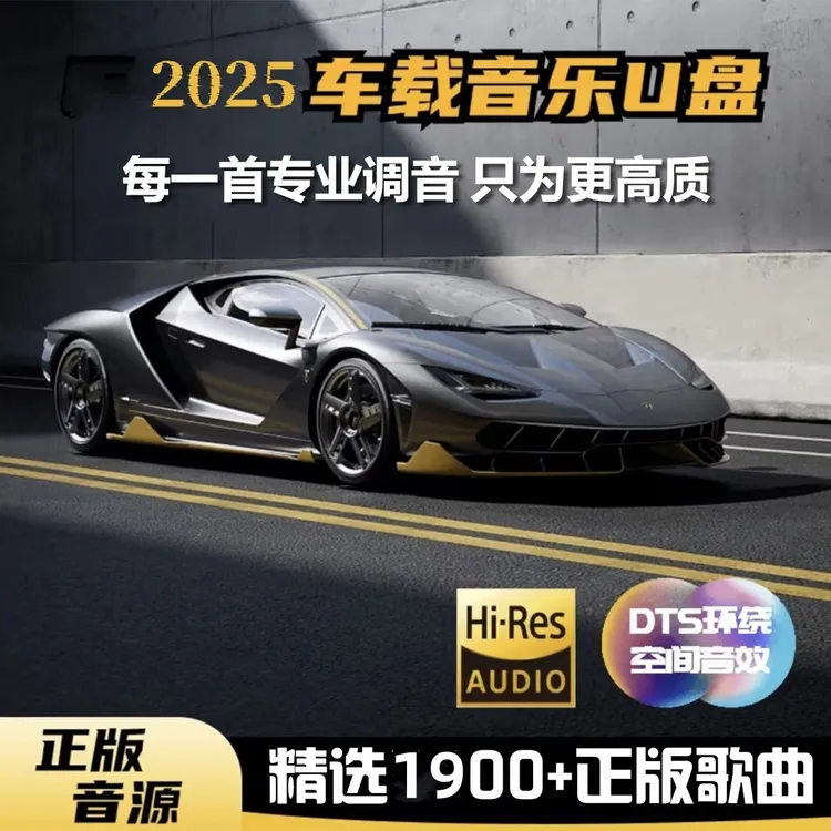 车载u盘高品音质【正版】2025新款车载音乐u盘抖音流行劲爆DJ经典等