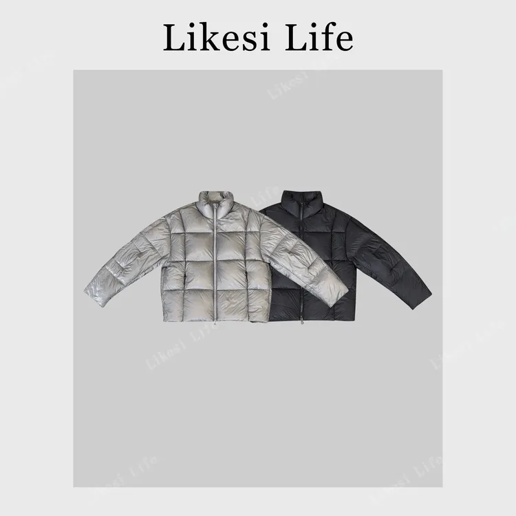 LIKESI李克斯“凌冬”冬季90白鹅绒立领羽绒服超蓬松保暖面包服6378