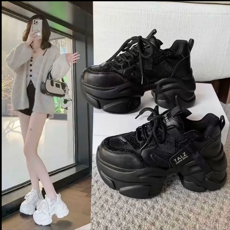 秋季爆款小蛮腰七公分厚底老爹鞋欧版设计时尚增高显瘦女鞋2518