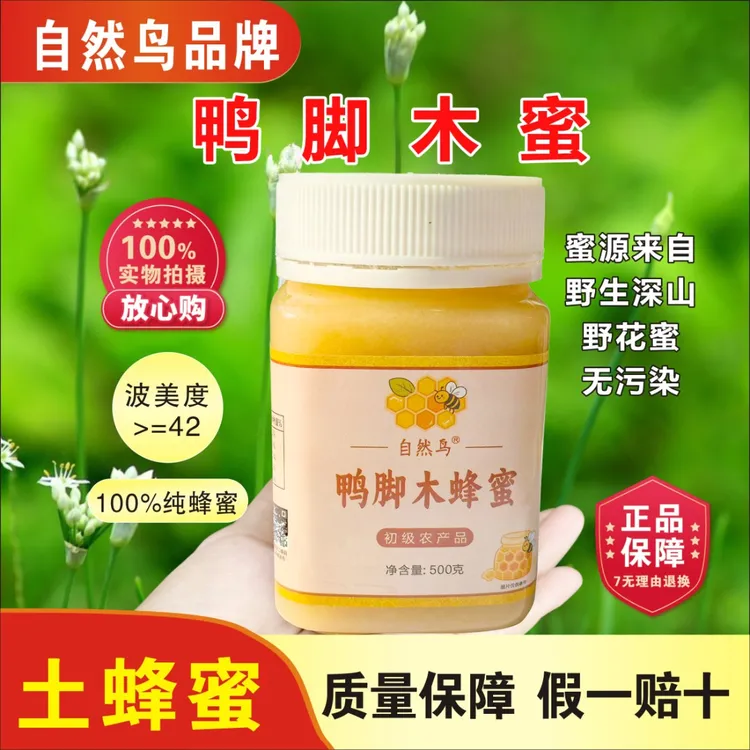 深山鸭脚木蜜纯正天然农家自产野生山花野生纯天然正宗蜂蜜水