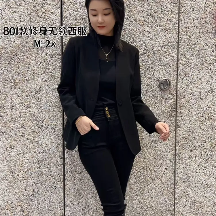 801款春季修身西服外套