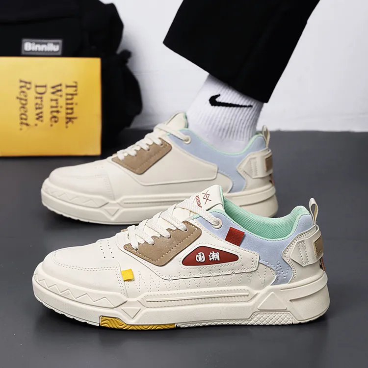 国潮流板鞋学生鞋小白鞋男鞋休闲板鞋男士百搭夏季透气春季潮鞋