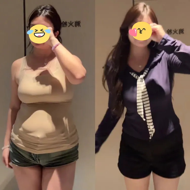 大码秋季长袖新款复古海军领条纹撞色长袖修身显瘦百搭设计感上衣