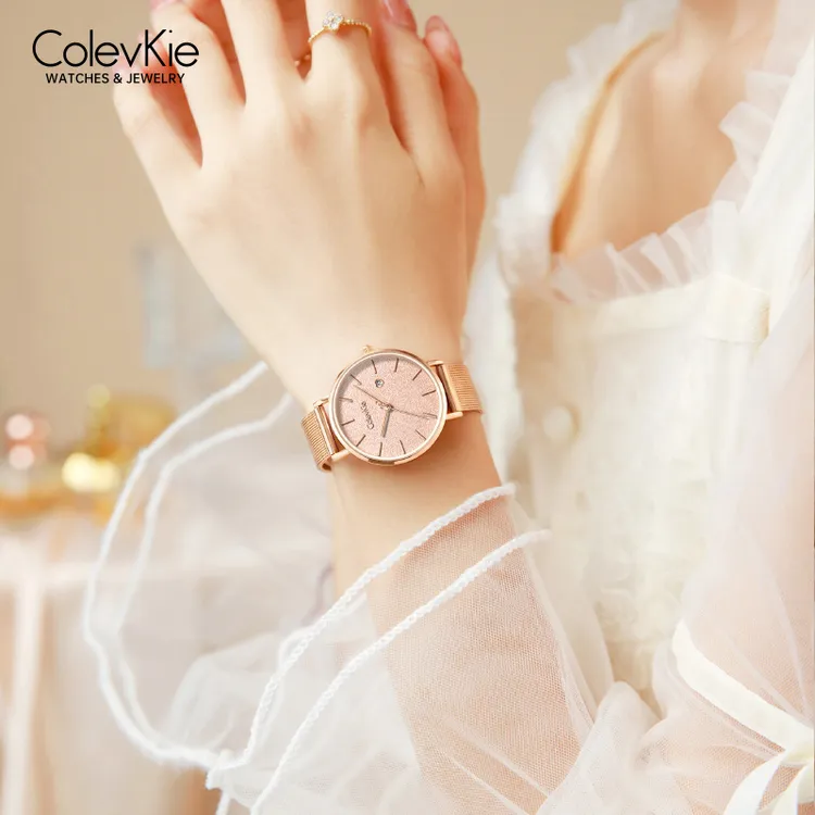 Colevkie【七夕节礼物送女友】满天星女士手表2025新款爆款女士腕表